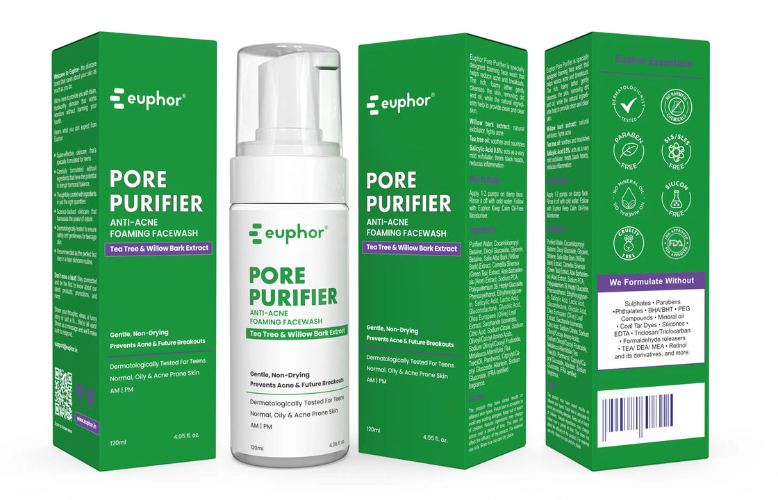 Euphor Teens Anti-acne Foaming Face wash | PORE PURIFIER