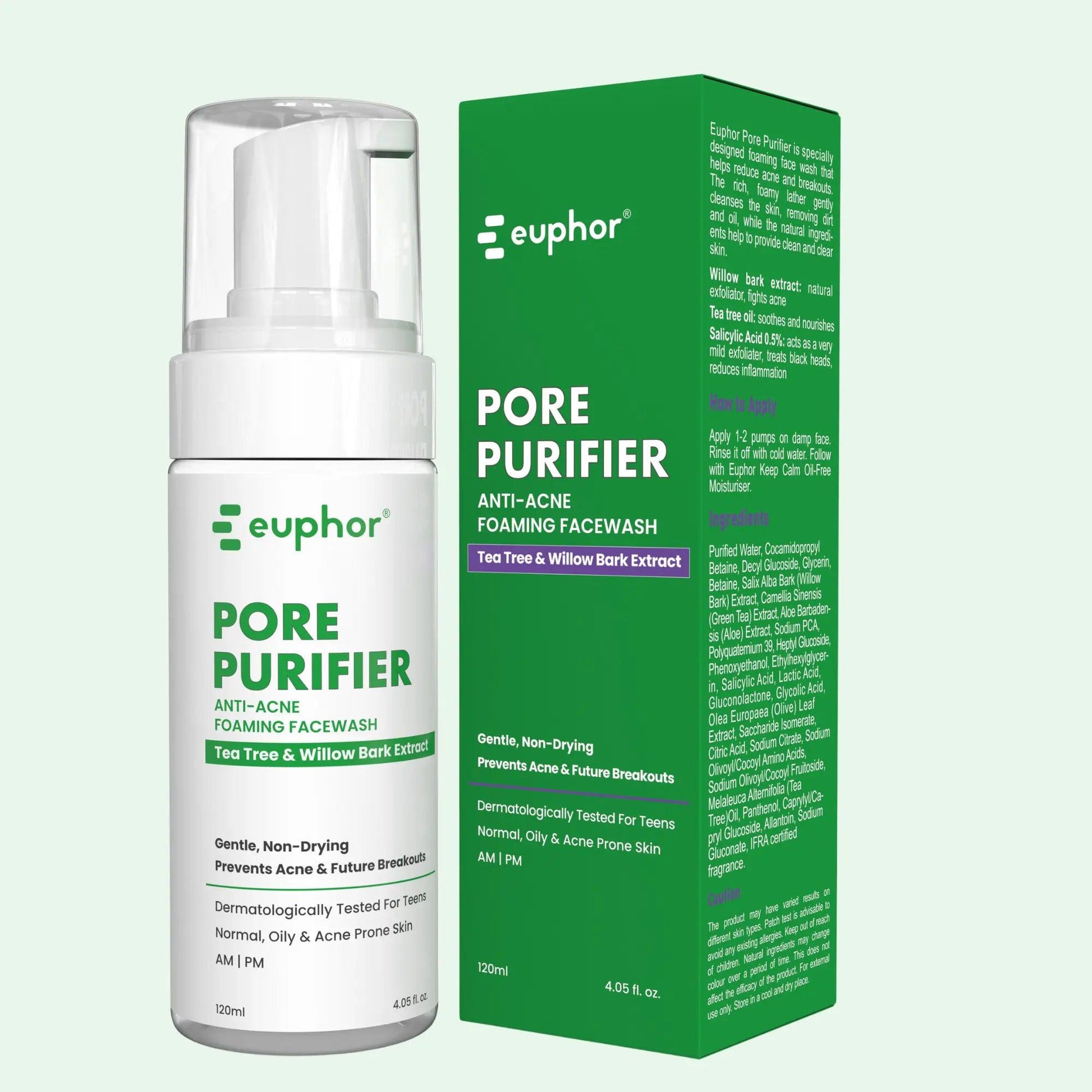Euphor Teens Anti-acne Foaming Face wash | PORE PURIFIER - Euphor
